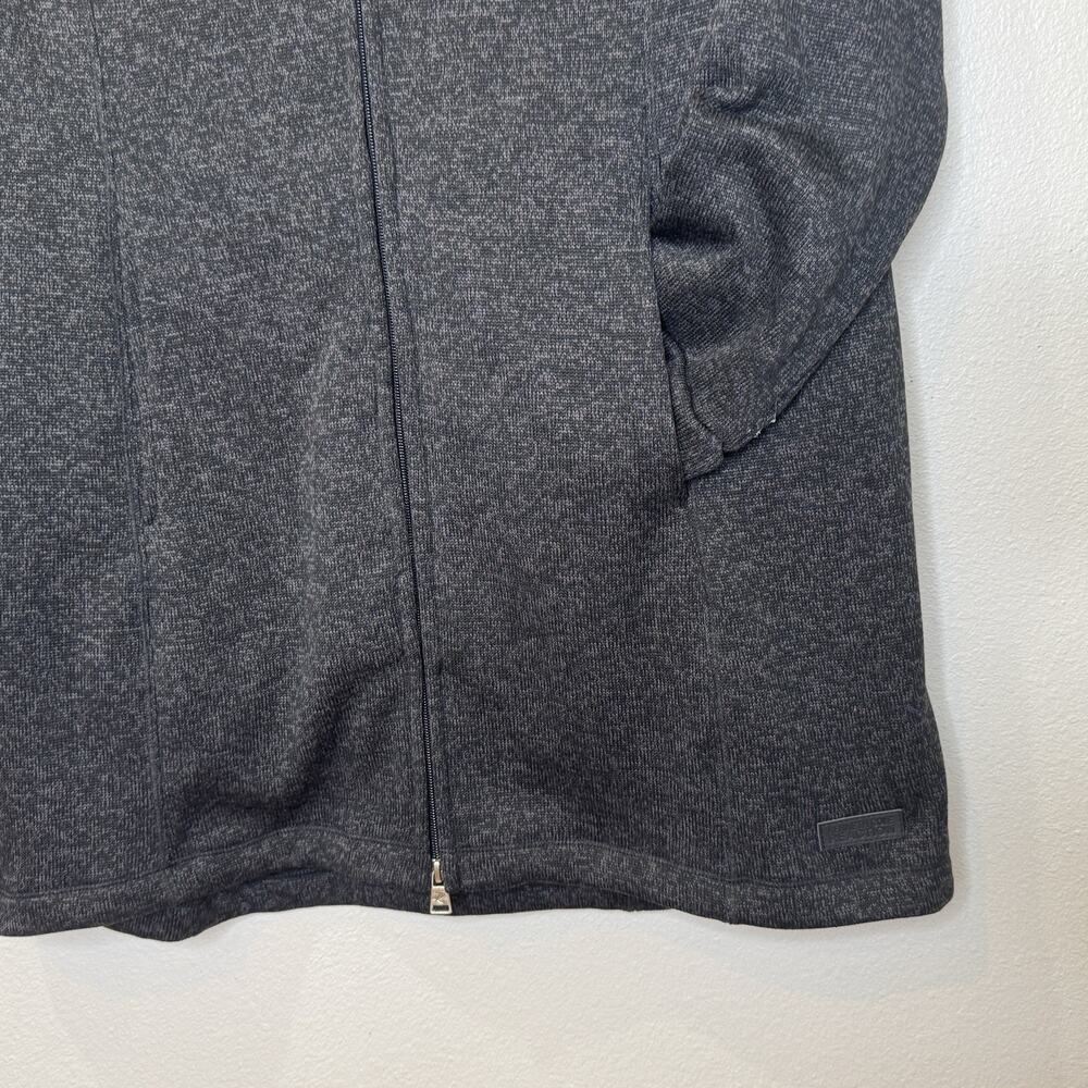 Kenneth Cole Reaction Hooded Jacket Women's Large‎ Charcoal Full Zip Pockets NEW - Picture 4 of 8
